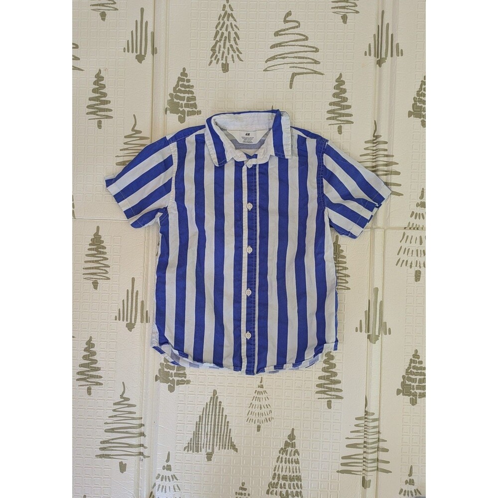 Boys 4T 5T Clothing Lot 7pc Tommy Hilfiger Wrangler H&M Cat & Jack Shirts Jeans - Picture 2 of 9